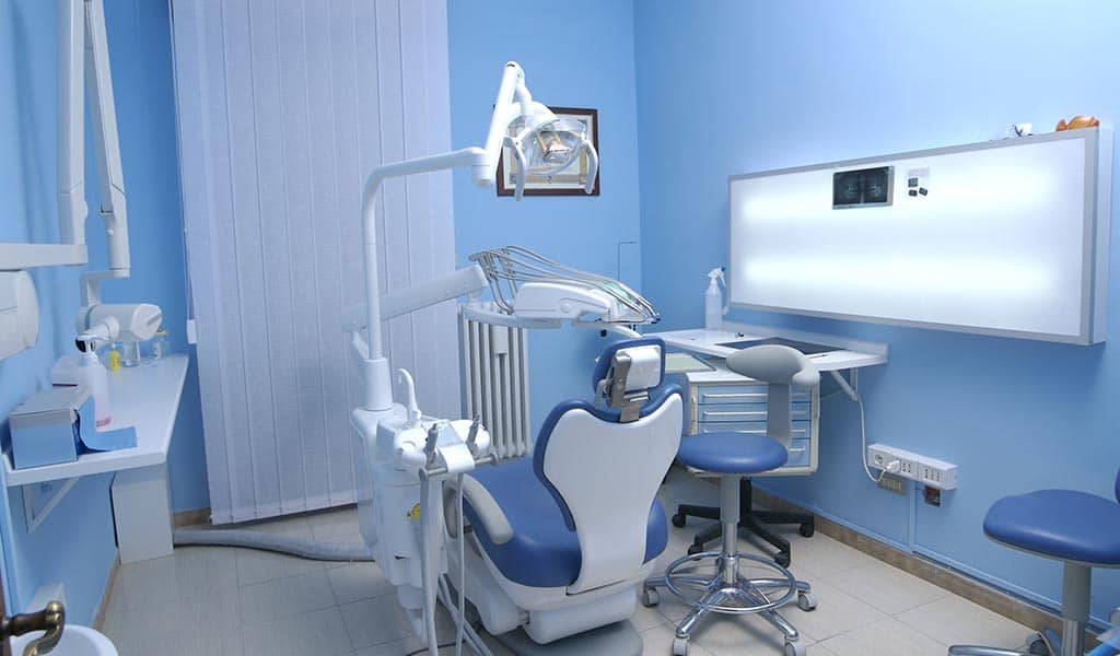 Design your website with a purpose like a dental office in blue colors