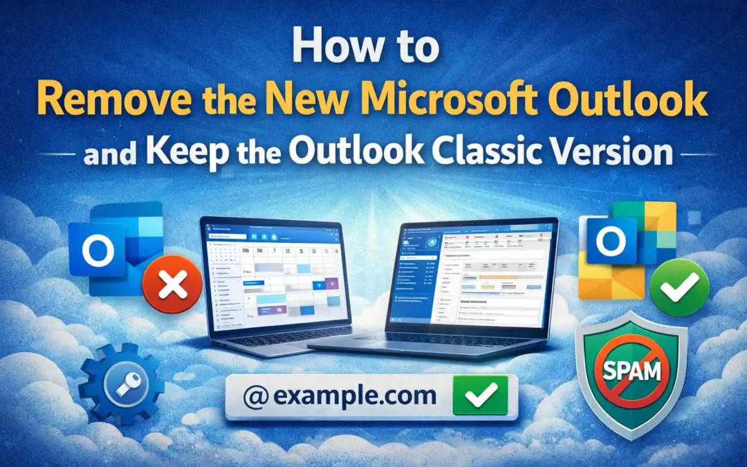 Remove the new Microsoft outlook version and keep my outlook classic version